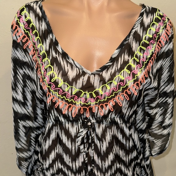 MWT Miken swim bikini swimsuit cover up size Small tunic - Picture 2 of 4